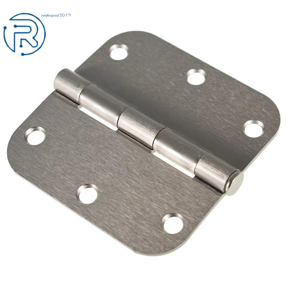 Set of 18 Satin Nickel Door Hinges for (5/8" Radius, 3.5 Inch)