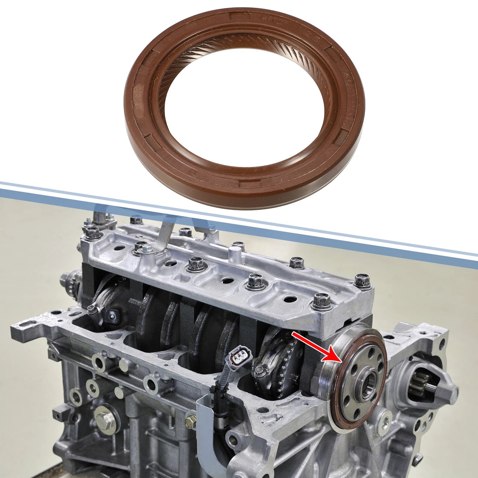 2X Engine Crankshaft Oil Seal No. 90311-35040 for Toyota Celica Corolla MR2 (1990–2005)