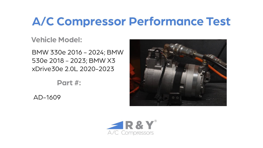 AC Compressor Replacement for BMW 530e xDrive 2.0L (2022-2022)