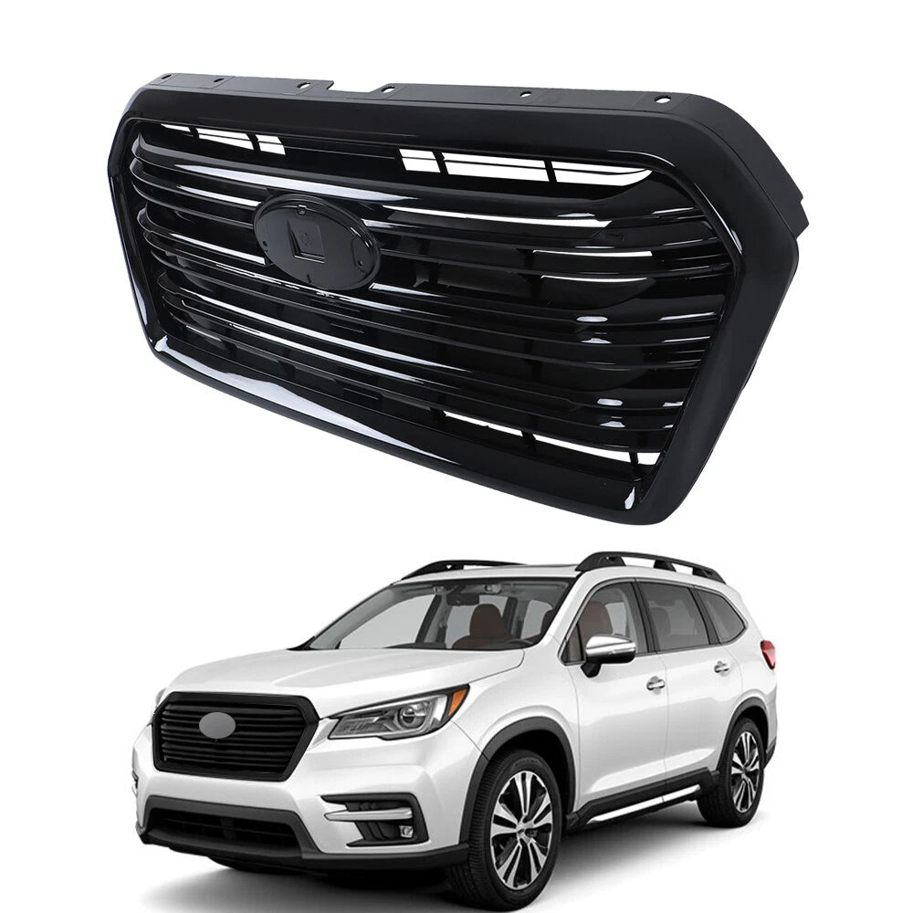 Front Bumper Grille for Subaru Ascent (2019-2022) Gloss Black Mesh