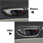 8Pcs Carbon Fiber Interior Door Handle Bowl Trim for Honda Civic (2006–2011)