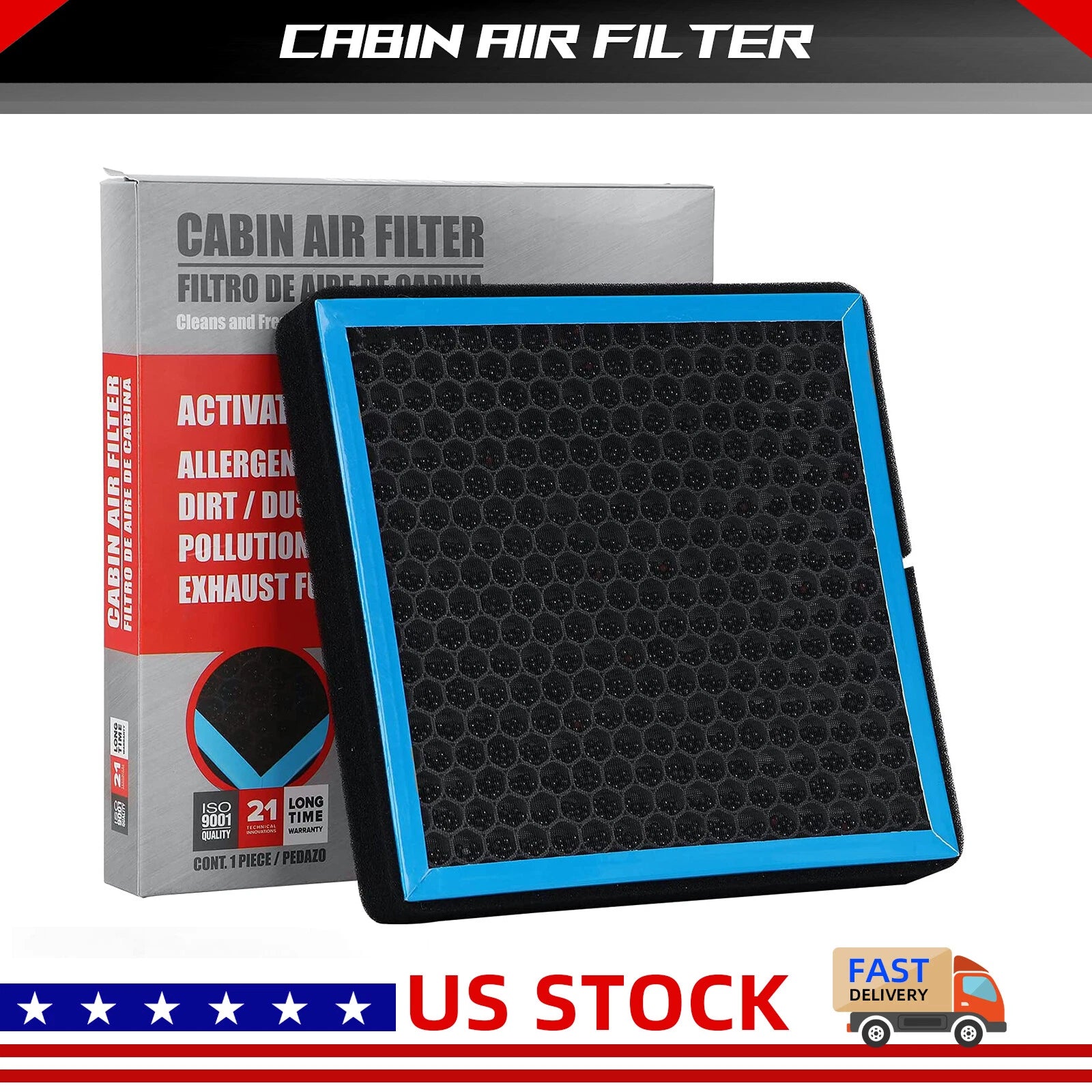 HEPA Cabin Air Filter for Honda Passport (2019–2022) CF10134 CF10062