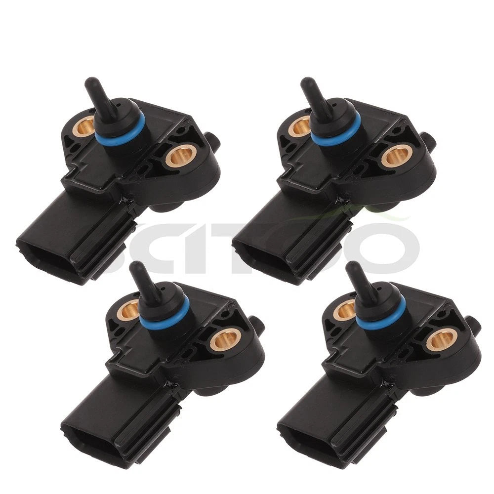 Set of 4 Fuel Rail Pressure Regulator Sensors 2260004 for Ford E-250 (2005–2008)