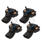 Set of 4 Fuel Rail Pressure Regulator Sensors 2260004 for Ford E-250 (2005–2008)