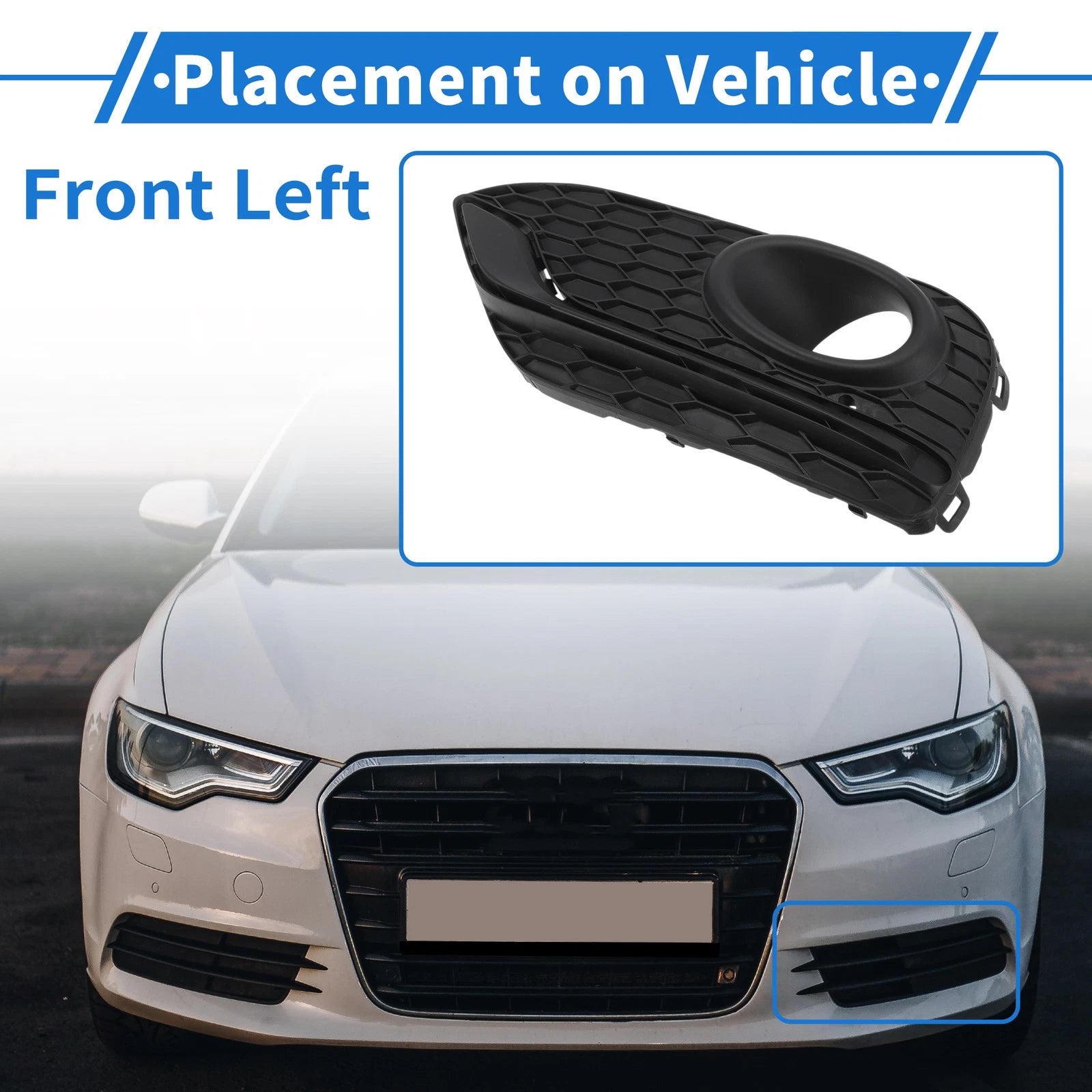 Front Left Fog Light Grill No. 71107TW1H00 for Honda Accord Crosstour (2014–2016)