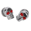 2pcs Chrome Skull License Plate Frame Bolts for Harley