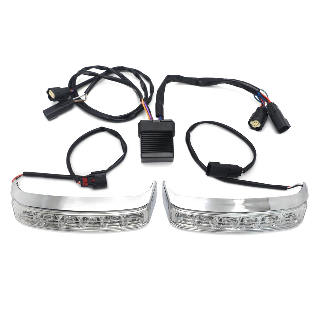 LED Chrome Saddlebag Brake Turn Light for FLHR FLHTKSE FLHRSE FLTRUSE (2010–2023)