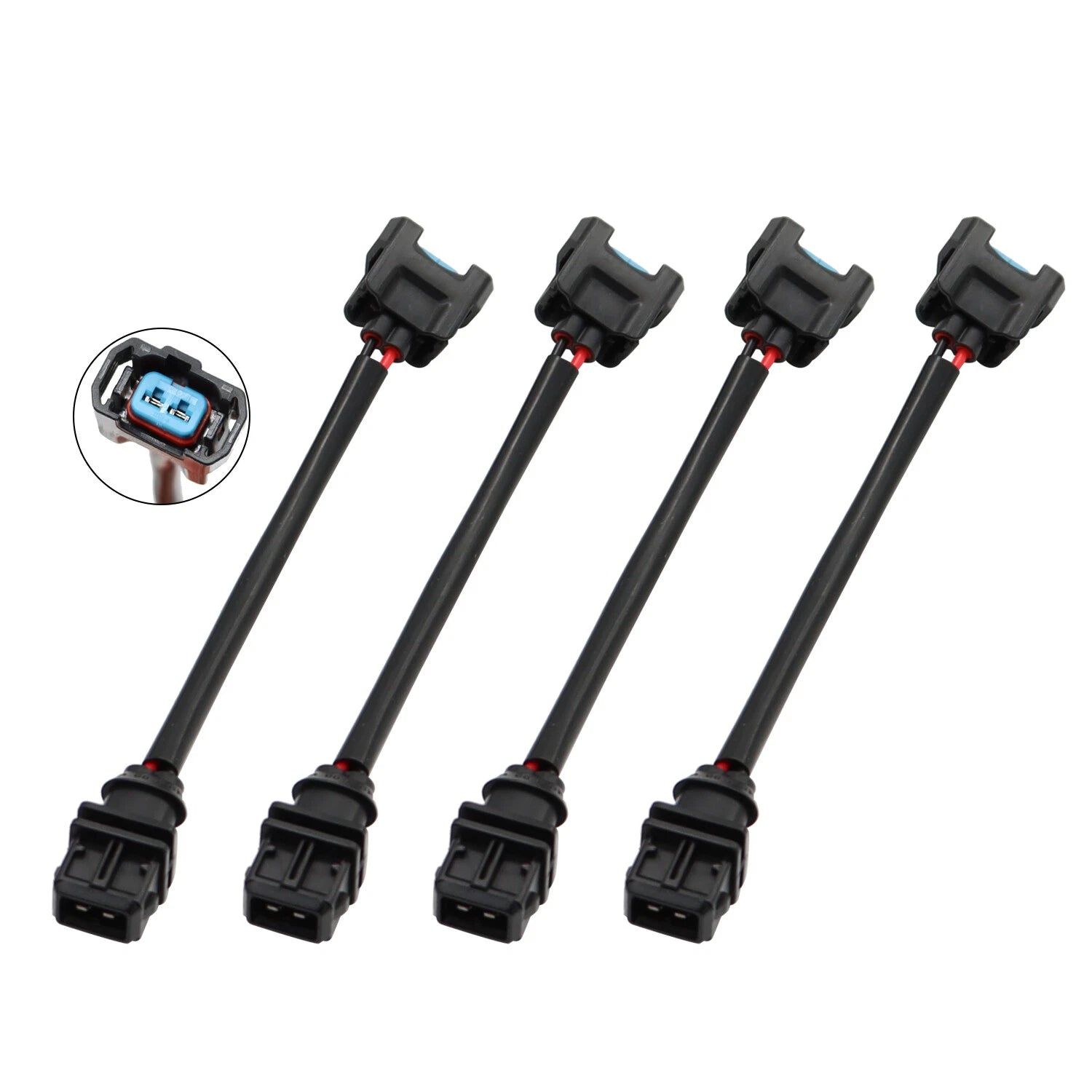 Set of 4 Fuel Injector Conversion Jumper Harness OBD1 to OBD2 for Honda Civic Integra