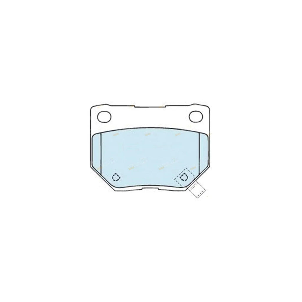 Rear Disc Brake Pad Set for Subaru Impreza WRX 2.0L EJ20T Turbo (2001 - 2005)