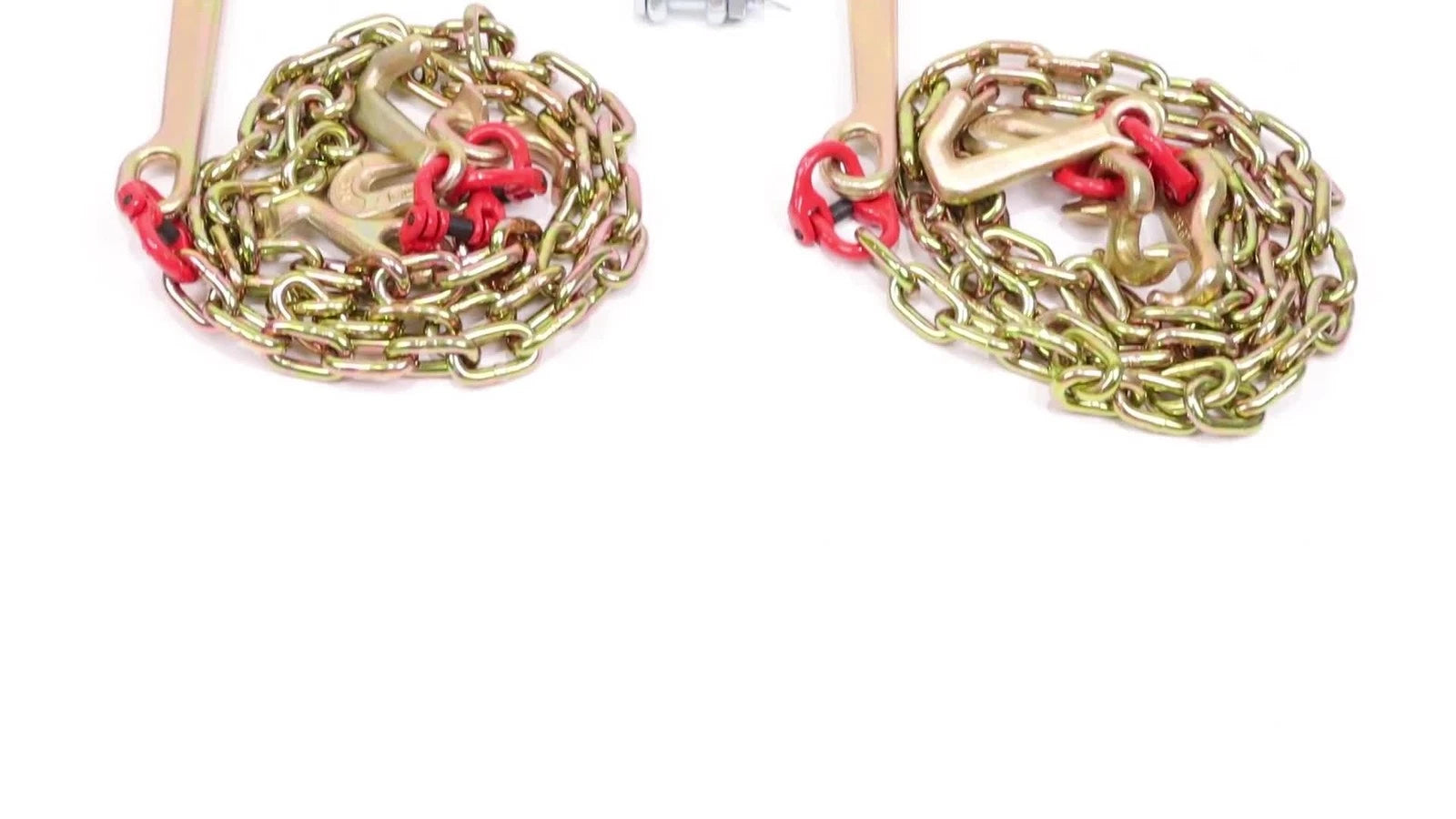 Set of 2 G80 Tow Chains with J Hook for Wrecker (5400 lbs)