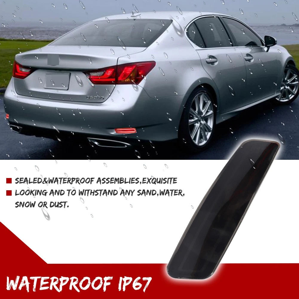 Smoked LED Bumper Reflector Tail Lights for Lexus GS ES (2013–2018)