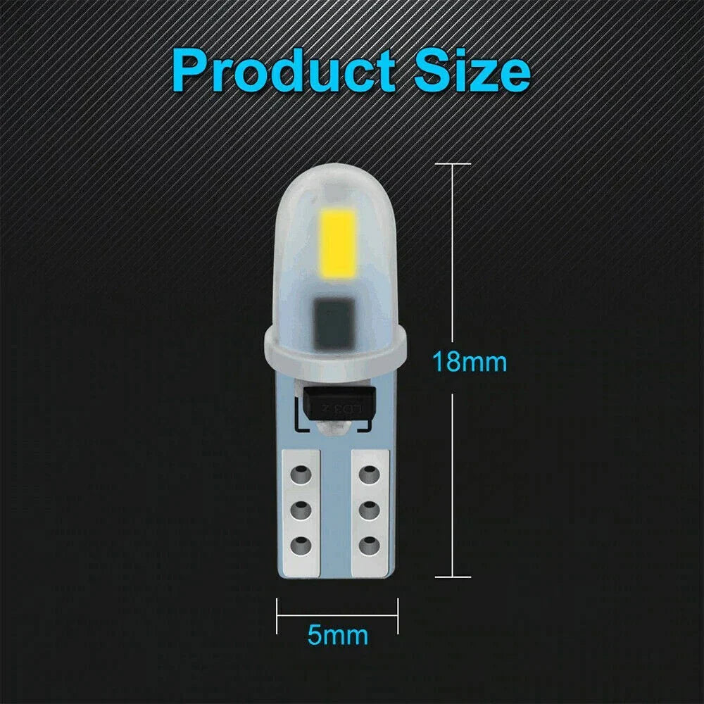 18mm / T5 / SMD 2LED Wedge Dashboard Instrument Panel Light Lamps for Car Model