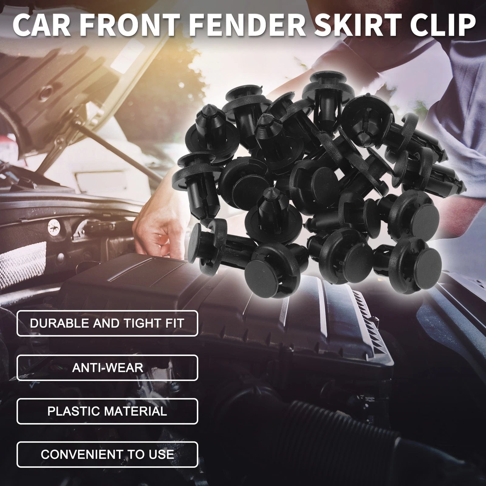 Set of 20 Front Fender Skirt Clips for Honda CR-V (1997–2020), CR-Z (2011–2016)