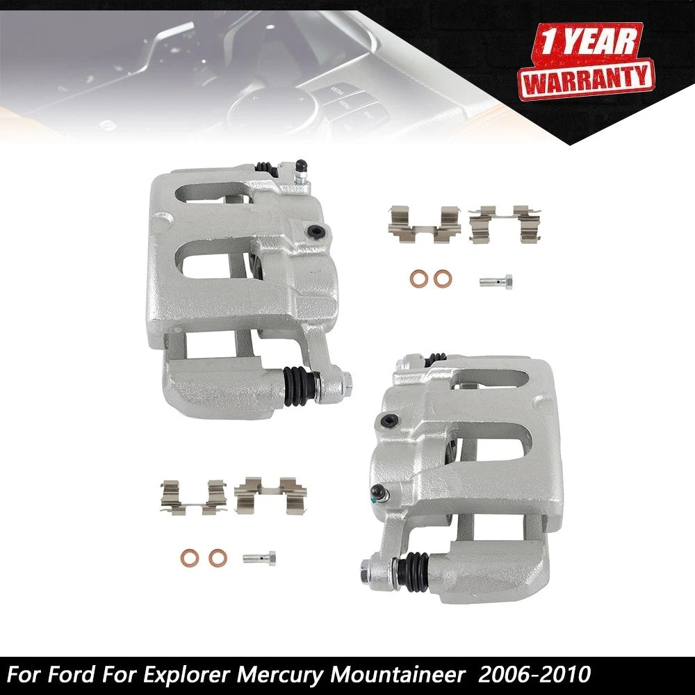 Set of 2 Brake Calipers with Bracket for Ford Explorer Mercury (2006–2010)