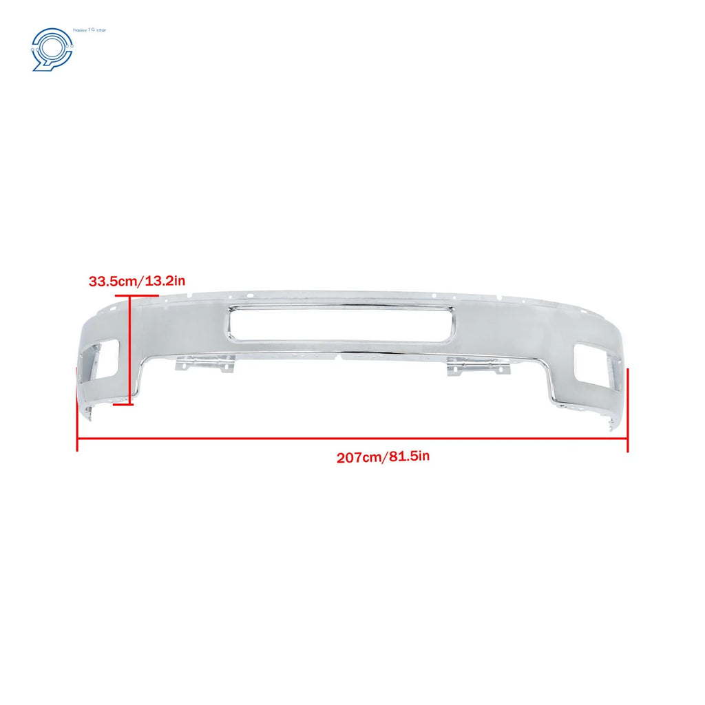 Chrome Split Front Bumper Face Bar for Chevy Silverado 2500 3500 (2011–2014)