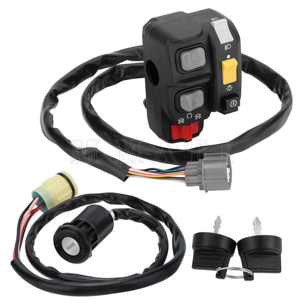 Start Stop Switch & Key Switch for Honda Rancher 400 TRX400FA/FGA (2004–2007)