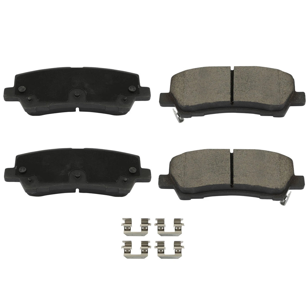 2X Rear Brake Pads w/ Hardware for Ford Mustang (2015–2018) RWD