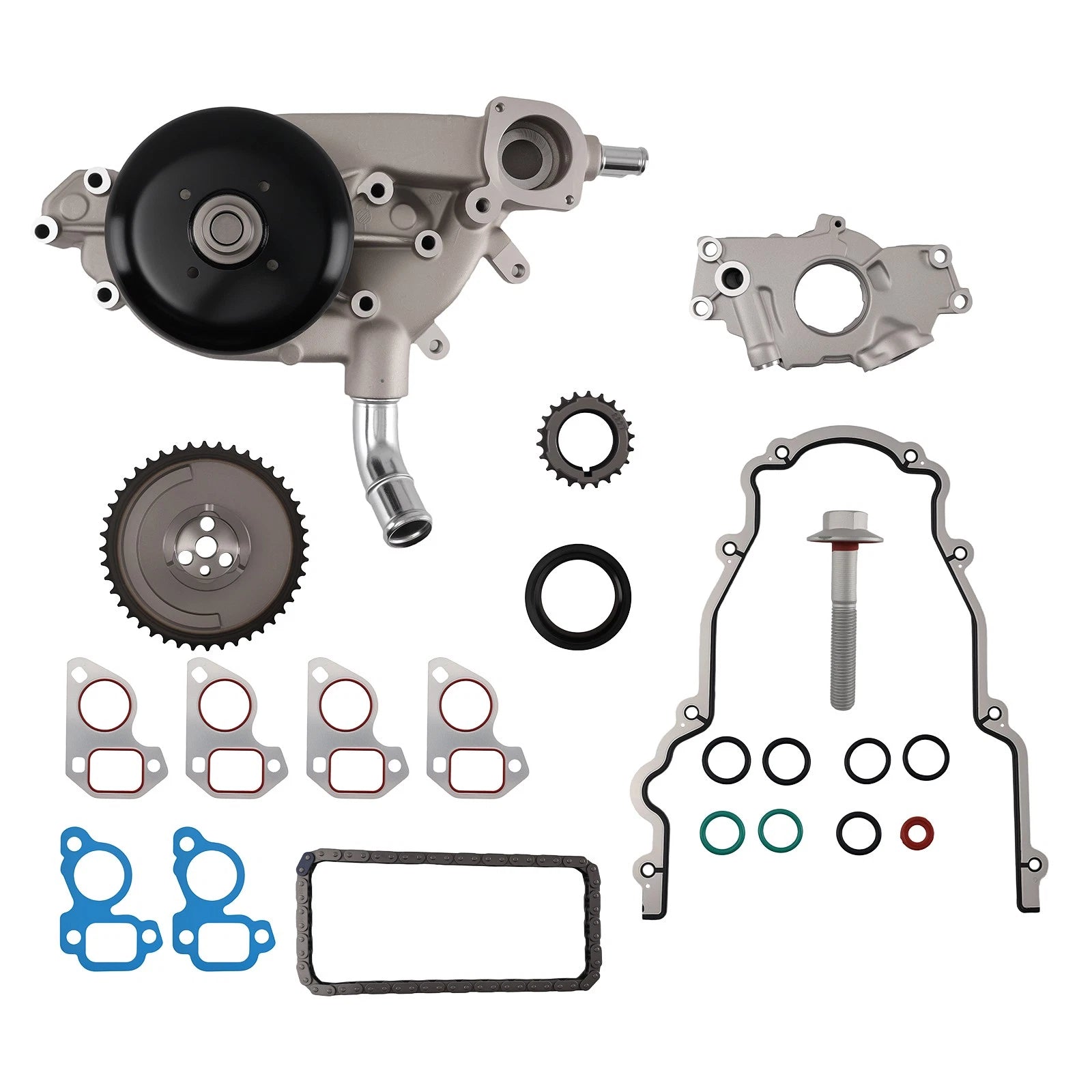 High Volume Oil Pump Timing Chain Kit for Chevrolet GM LS (4.8L–6.0L) (2014–2017)