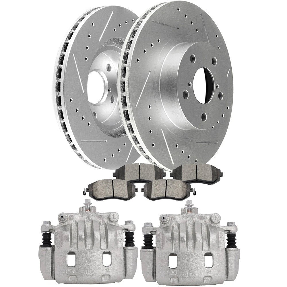 Front Brake Calipers & Rotors Set for Saab 9-2X (2005–2006)