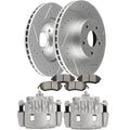 Front Brake Calipers & Rotors Set for Saab 9-2X (2005–2006)