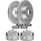 Front Brake Calipers & Rotors Set for Saab 9-2X (2005–2006)