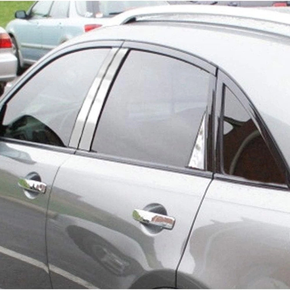 Luxury FX Stainless Steel Pillar Post Trim 6pc for Infiniti FX35 (2004–2008)