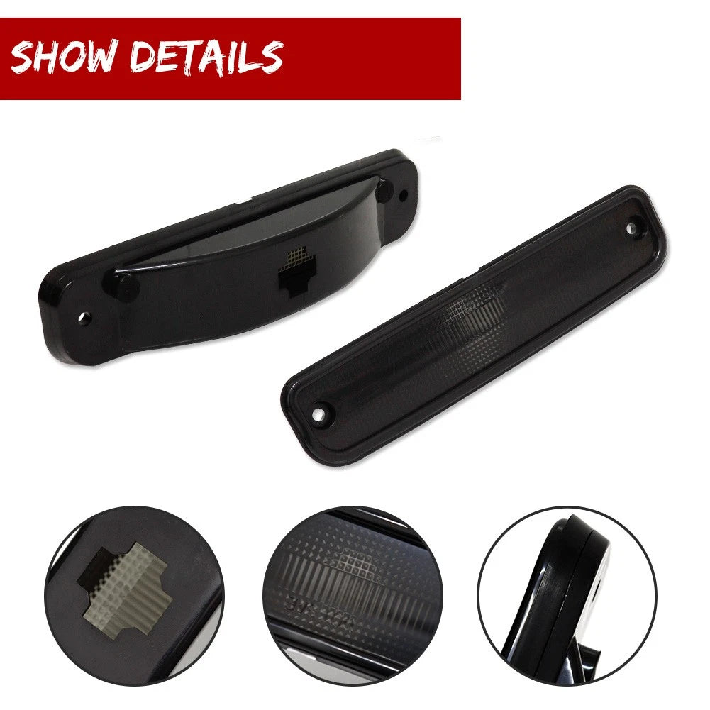 Smoked Lens Side Marker Lights for Chevrolet GMC Truck (1973–1980)