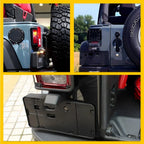Rear License Plate Mounting Bracket & Light for Jeep Wrangler (2007-2017)