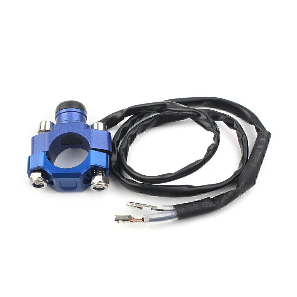 Rotating Bar Clamp Start Stop Kill Switch Button for 7/8" Handlebar