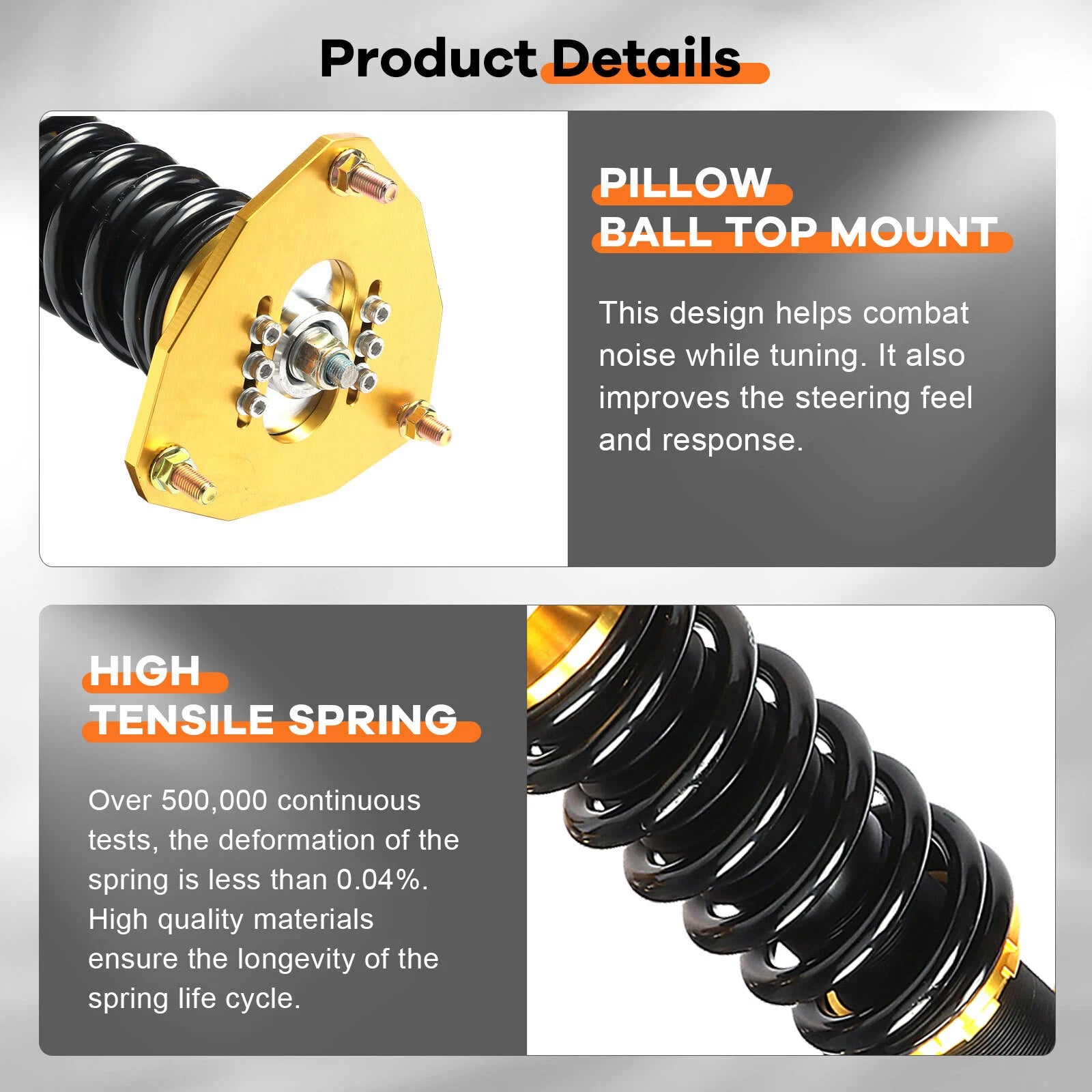 Coilovers for Mitsubishi Eclipse (2000-2005) Adjustable Height Suspension