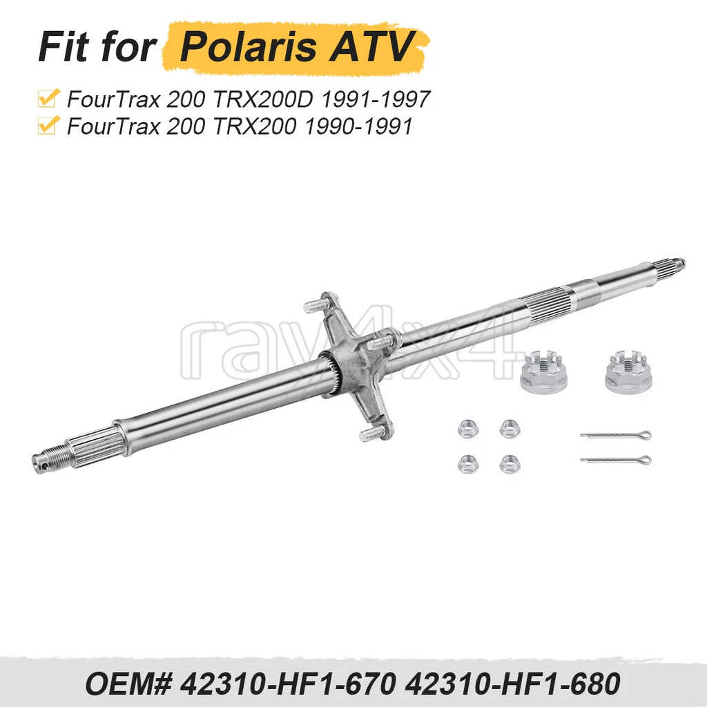 Rear Wheel Axle for Honda FourTrax TRX200D (1990–1997)