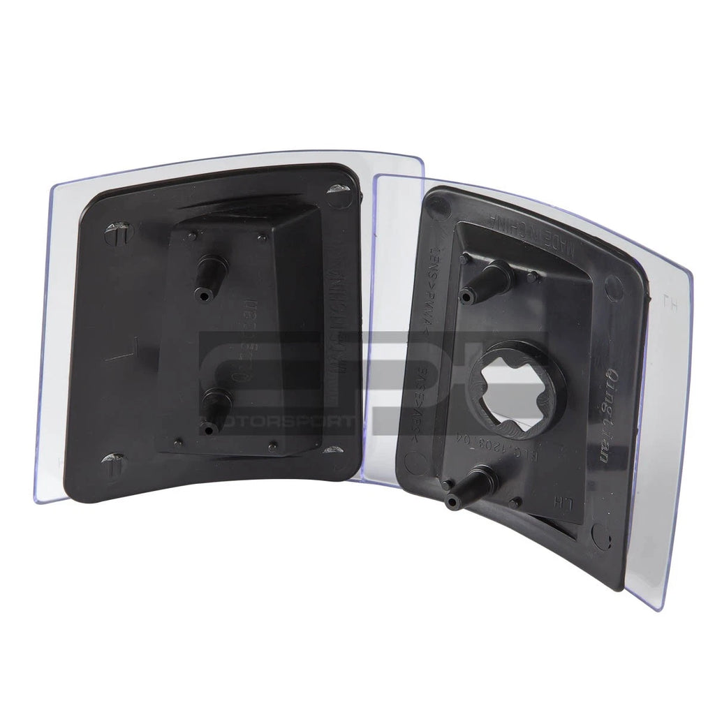 Set of 4 Black Crystal Corner Clear Reflector Lights for Chevy C10 1500/2500 (1994–1998)