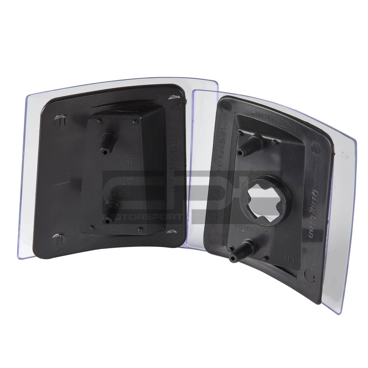 Set of 4 Black Crystal Corner Clear Reflector Lights for Chevy C10 1500/2500 (1994–1998)