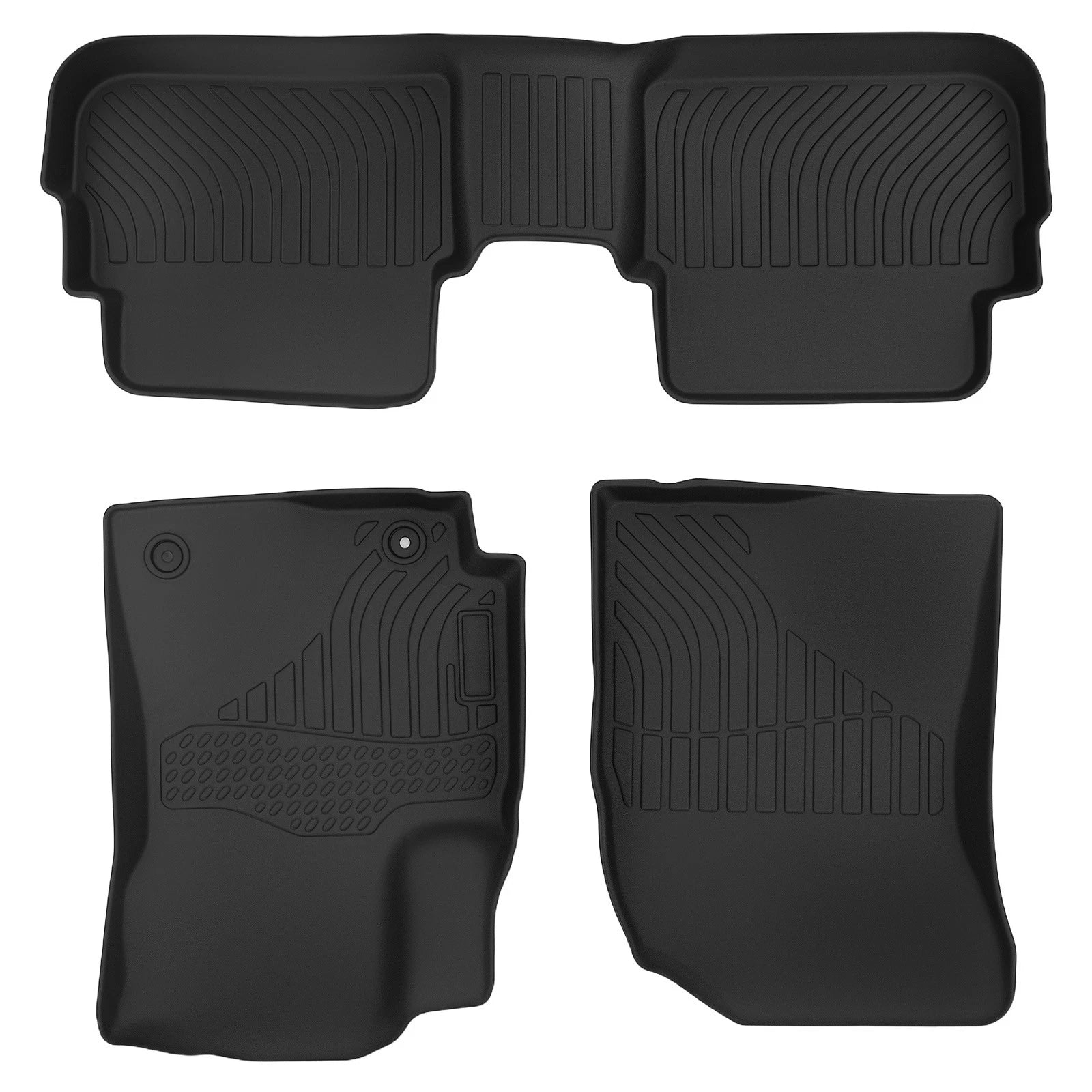 Set of 4 Waterproof Floor Mats for Toyota Corolla (2009–2013) Rubber
