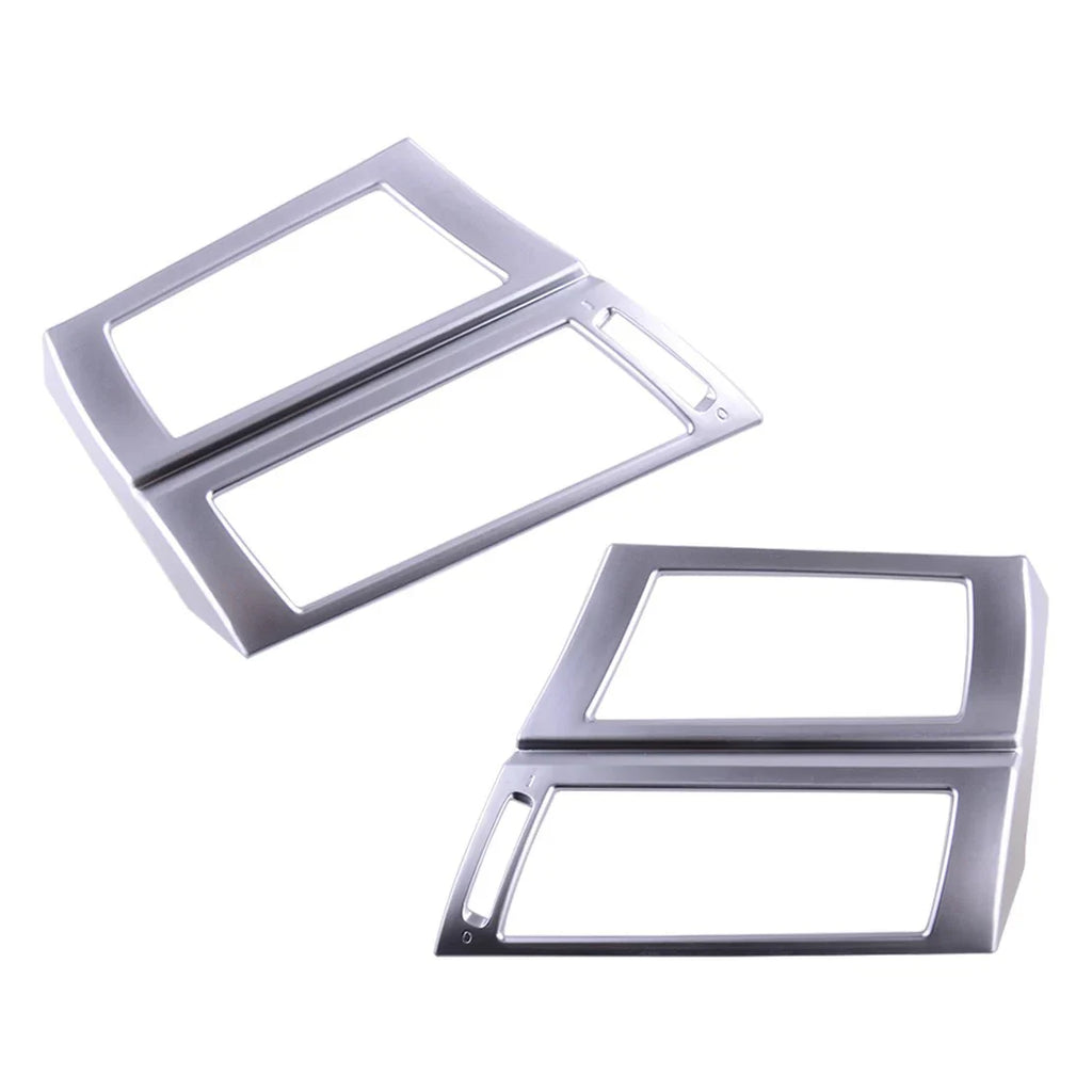 2 x Chrome Air Conditioning Socket Frame Trim for BMW X5 X6 (2008-2013)