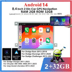 8.4" Android 14 Stereo GPS Navigation for Jeep Grand Cherokee, Chrysler 300
