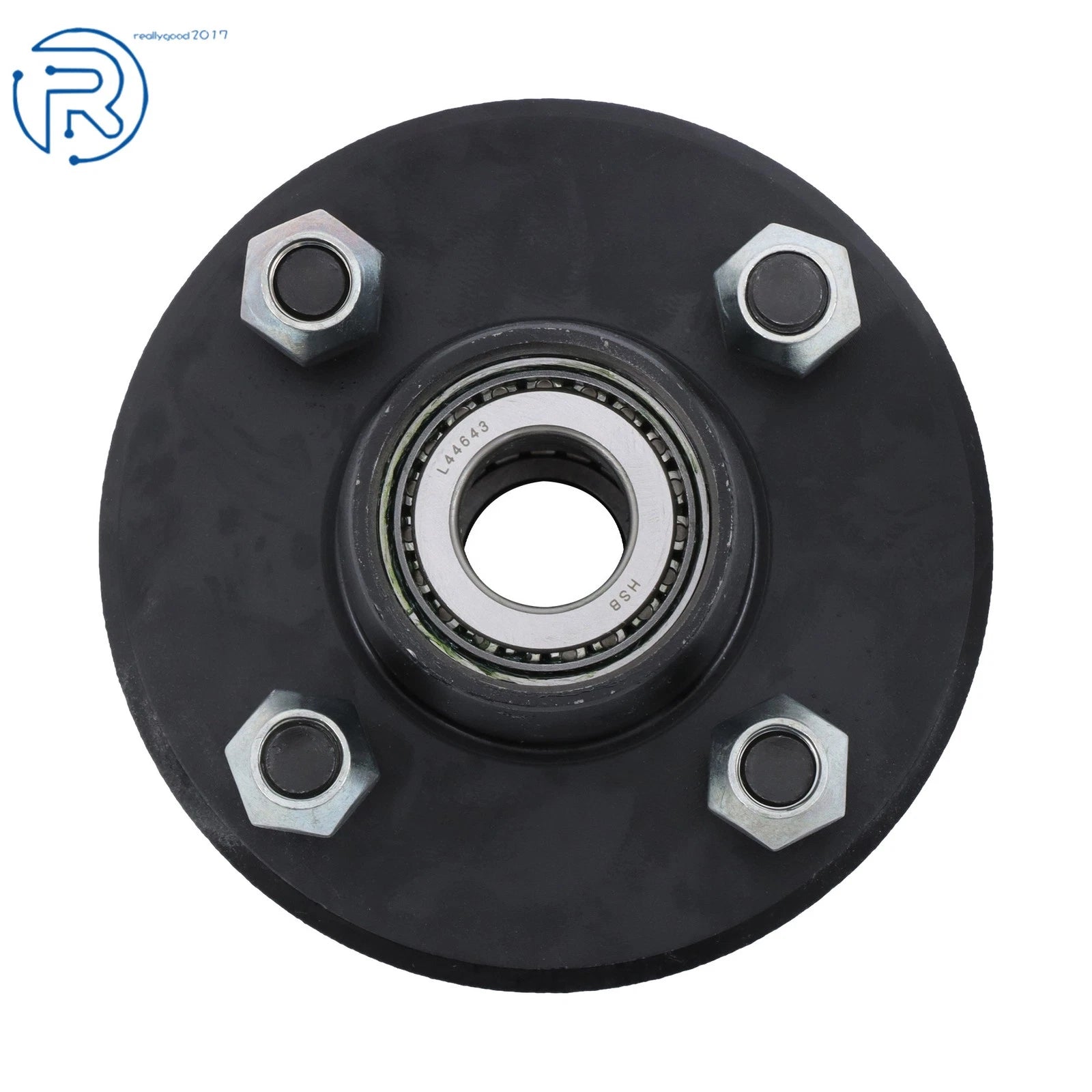 Set of 4 Pre-Assembled Hub Kits for Boat Trailer (2000 lbs, 1" Spindle)