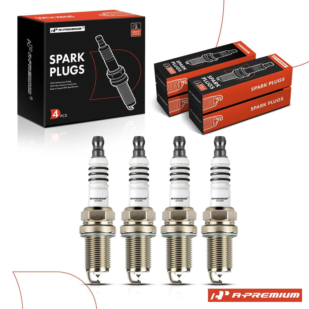Set of 4 Iridium Platinum Spark Plugs for Honda TRX650FA FourTrax Rincon (2006–2009)