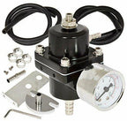 Adjustable Fuel Pressure Regulator Kit for Universal Vehicles (0-140psi)