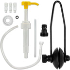 Set of 2 Outboard Motor Flusher Round Muffs & Gear Oil Pump for Universal