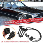 Set of 4 Spark Plug Wire Ignition Coil Cables No. 9091922327 for Toyota Celica (1993–1997)