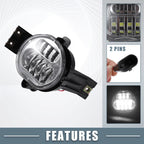 2X LED Fog Lights for Dodge Ram 2500 (55077475AC)