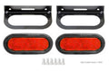2X Red 6" Oval 10 LED Trailer Stop/Turn/Tail Light for