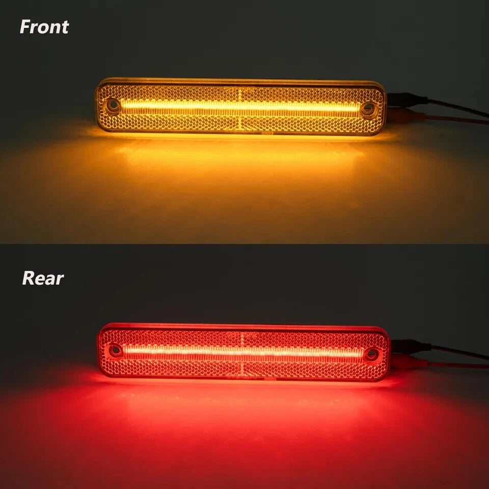Set of 2 Front Rear Side Marker Light Lamp for Ford F-Ser Truck Bronco Van (1973–1979)