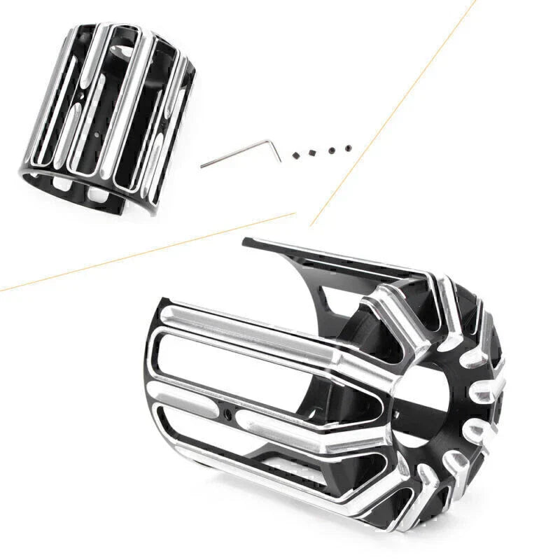 Black Aluminum Oil Filter Cover Cap Trim for Harley Twin Cam Dyna (2000-2017)