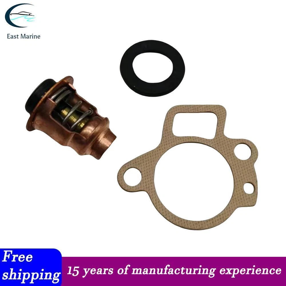 Thermostat Kit for Yamaha Outboard 40 50 60 70 HP (Repl 66M-12411, 6AH-13411)