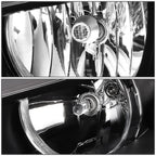 Pair of Headlights for VW Jetta Mk6 (2011–2018) - Black Housing, Clear Corner