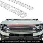 Stainless Chrome Mesh Grille Insert for Ford Bronco Sport (2021-2026)