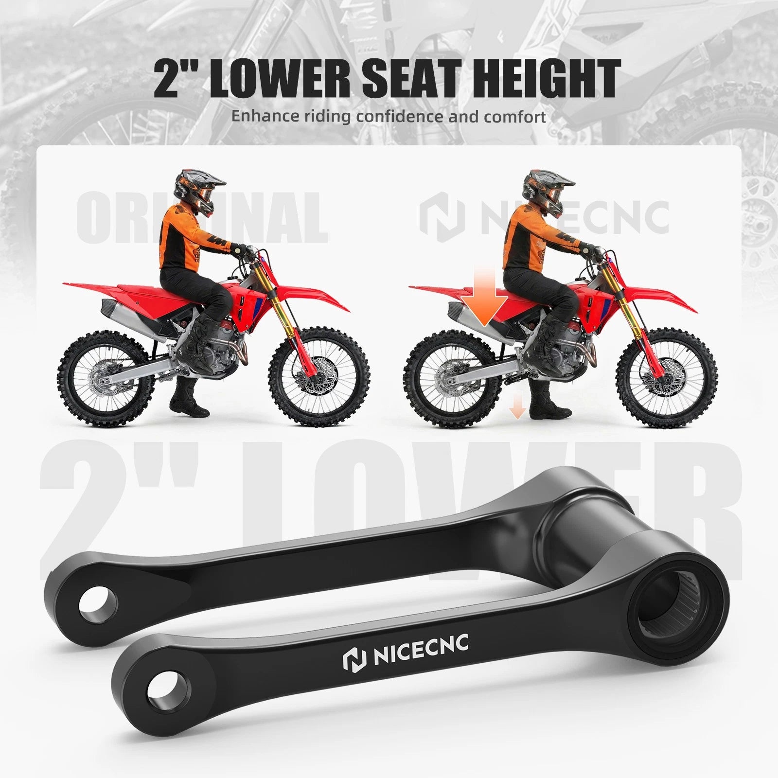 2" Lowering Link for Honda CRF250R CRF450R CRF250RX CRF250RWE (2025–2026)