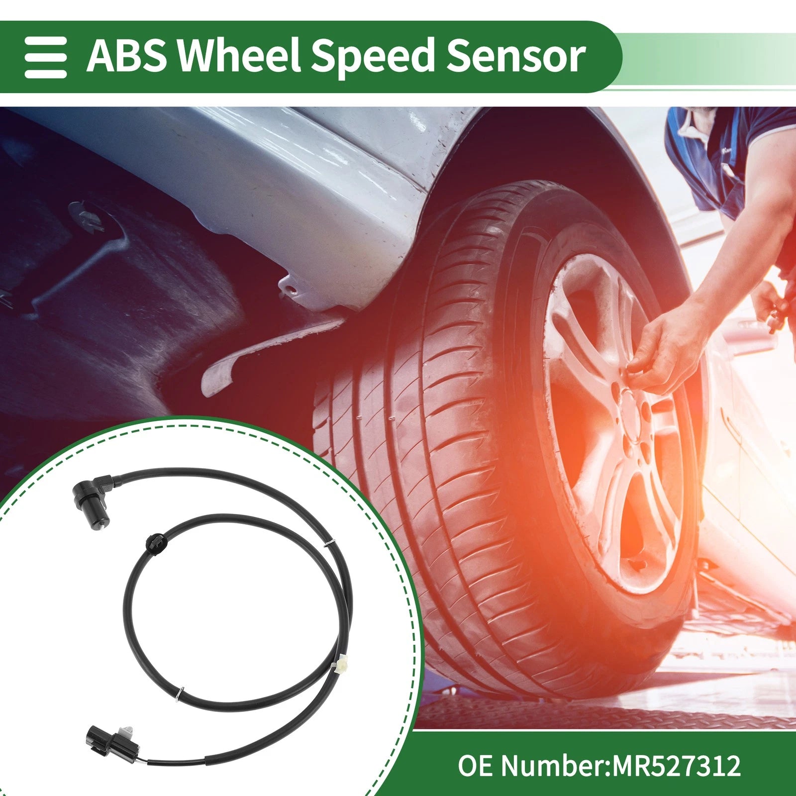 ABS Wheel Speed Sensor No.MR527312 for Mitsubishi Lancer (2002–2007)